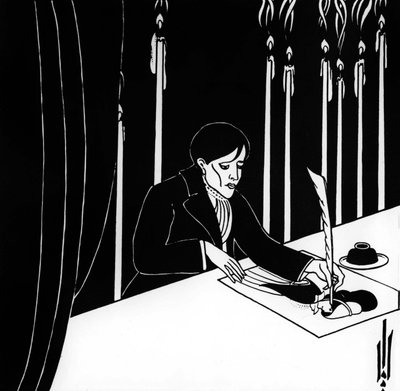 Autoportrait par Aubrey Vincent Beardsley (1872-1898) illustrateur et écrivain anglais - Aubrey Beardsley