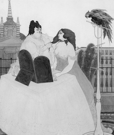 La Dame à la coiffeuse - Aubrey Beardsley