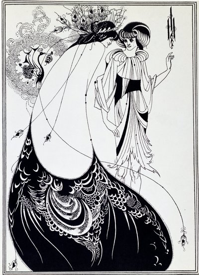 La Jupe de Paon. Illustration de Salomé par Oscar Wilde - Aubrey Beardsley
