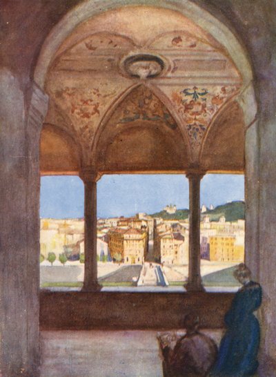 Rome : Depuis la Loggia de S Angelo - Aubrey Waterfield