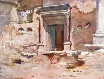Rome : La porte du Temple de Romulus, Forum - Aubrey Waterfield