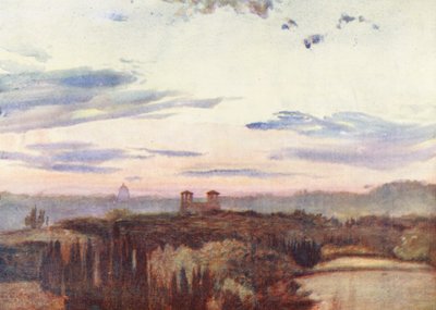 Rome : Villa Médicis et dôme de Saint-Pierre - Aubrey Waterfield