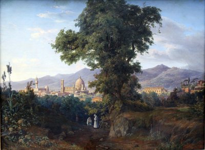 French : Vue de Florence View of Florenz - August Ahlborn