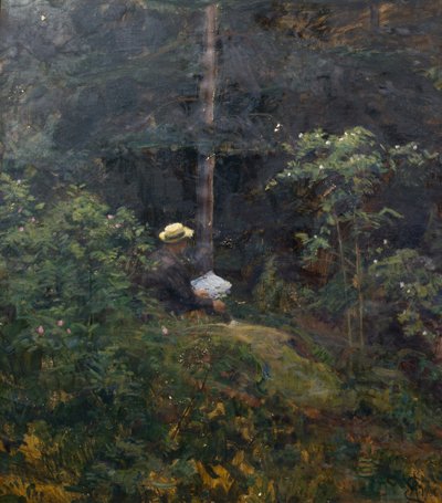 Intérieur de forêt - August Eiebakke