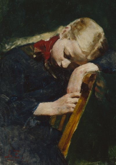 Fille au repos - August Eiebakke