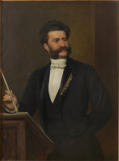 Portrait de Johann Strauss, 1888 - August Eisenmenger