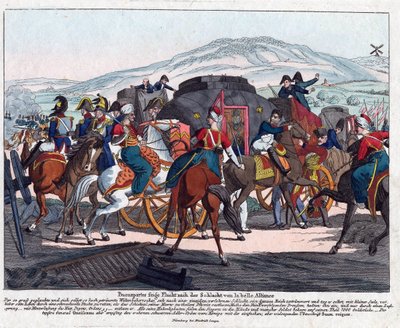 La fuite de Napoléon après la bataille de Waterloo (1815) - August Friedrich Andreas Campe