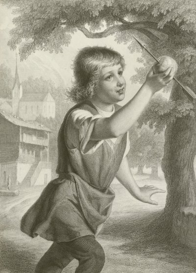 Le fils de Tell (gravure) - August Friedrich Pecht