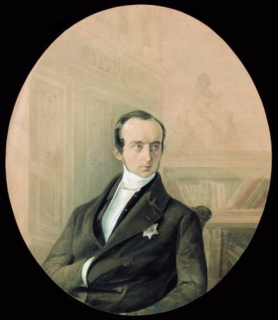 Portrait du Prince Vladimir Fyodorovich Odoyevsky - August Friedrichovich Petzold