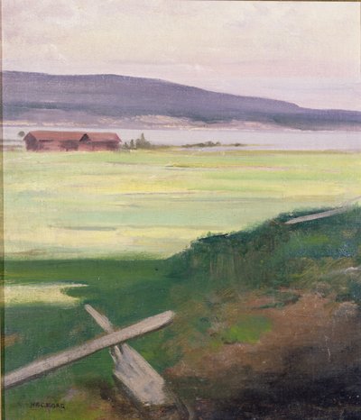 Paysage avec un stile, Norrland, Suède - August Hagborg