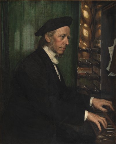 Organiste de la cathédrale de Roskilde, professeur Hans Matthison-Hansen, beau-père de l