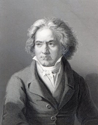Ludwig van Beethoven, gravé par William Holl le Jeune (gravure) - August Karl Friedrich von Kloeber