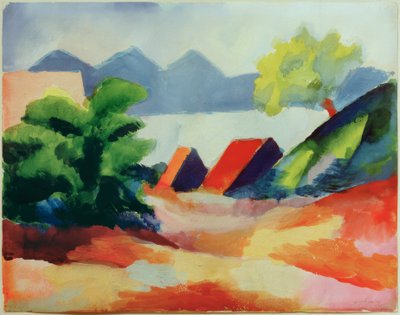 Au lac de Thoune I - August Macke
