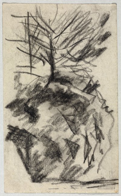 Arbre sur la pente - August Macke