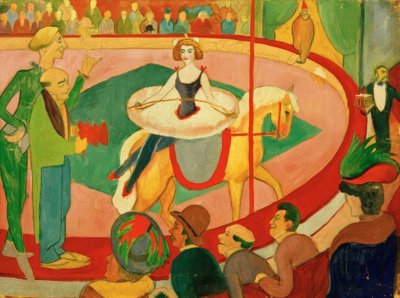 Tableau de cirque I : Écuyère - August Macke