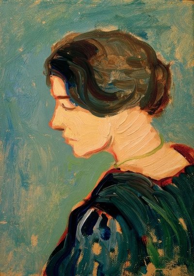 Elisabeth Macke, étude de tête - August Macke