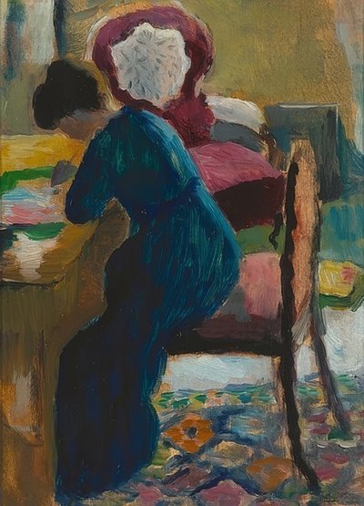 Elisabeth à son bureau - August Macke