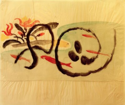Motif de poisson, conception pour la broderie - August Macke