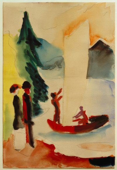 Voile jaune - August Macke