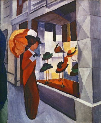 Devant la boutique de chapeaux, 1914 - August Macke