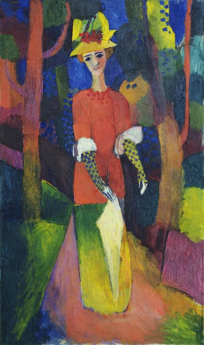Dame dans un parc - August Macke