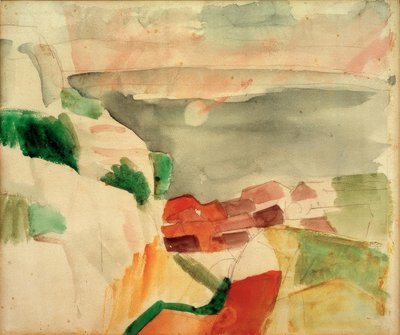 Paysage du lac de Morat - August Macke