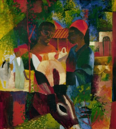 Marché à Tunis - August Macke