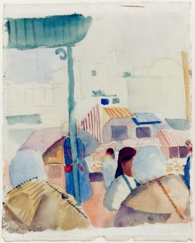 Marché à Tunis II - August Macke