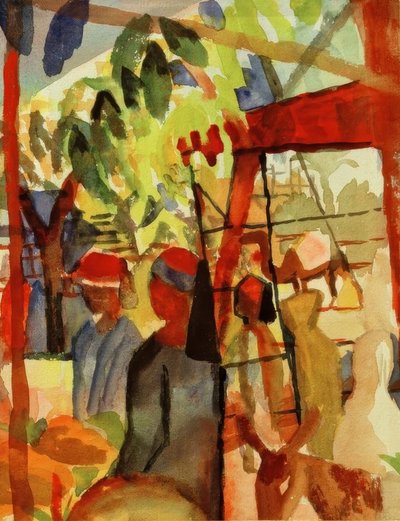 Vie de marché - August Macke