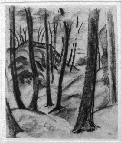 Motif de la gorge du loup - August Macke