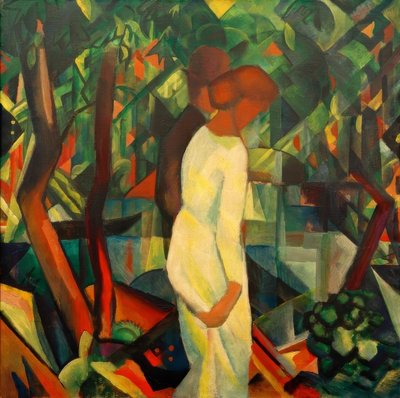 Couple dans la forêt - August Macke