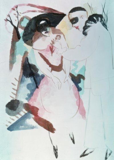 Pierrot et dame - August Macke