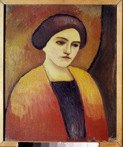 Portrait de Madame Macke, épouse du peintre - August Macke
