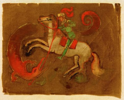 Saint Georges et le dragon - August Macke