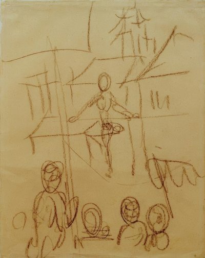 Funambule sur le marché - August Macke