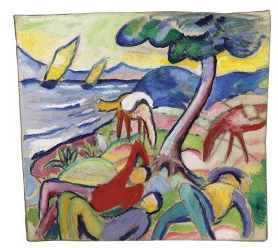 Cavaliers endormis, 1910 - August Macke