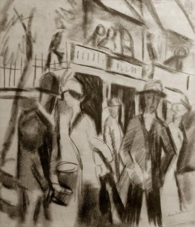 Promeneurs dans la rue - August Macke