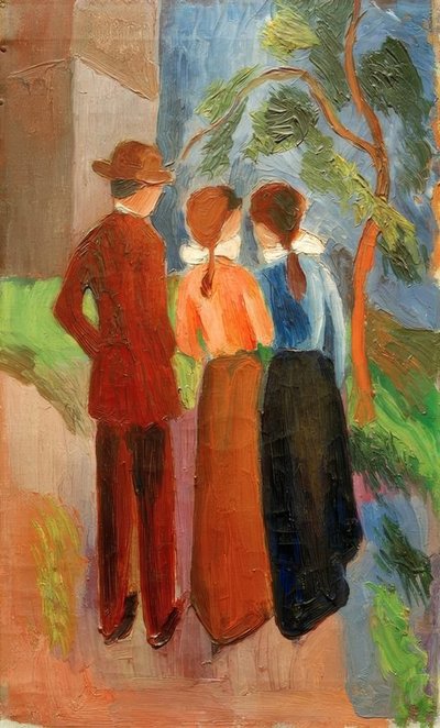 Promenade à trois - August Macke