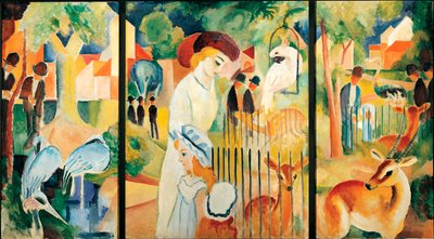 Le grand jardin zoologique. Peinture d