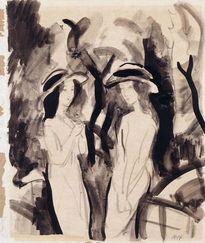 Deux filles - August Macke