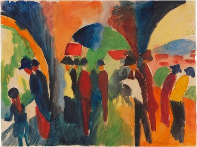 Sous les arcades de Thoune (Un motif de promenade) - August Macke