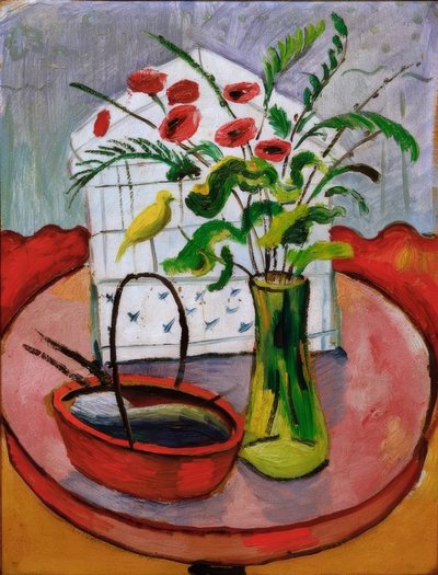 Cage à oiseaux - August Macke