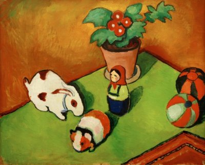 Les jouets de Walterchen - August Macke