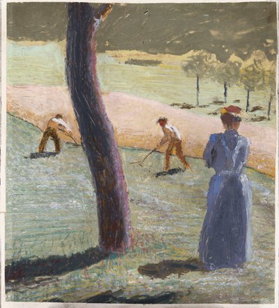 Travailleurs dans un champ à Kandern, 1907 - August Macke