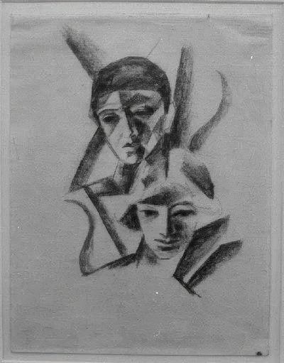 Deux têtes - August Macke