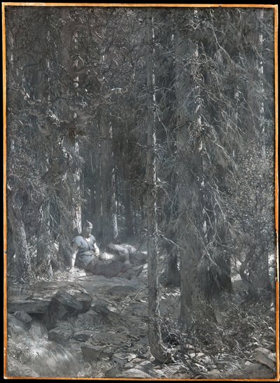 La tentation de Frithiof (extrait de la saga de Frithiof) - August Malmström