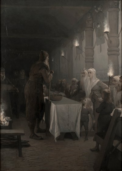 La Saga de Frithiof : Frithiof à la cour du roi Ring, années 1880 - August Malmström