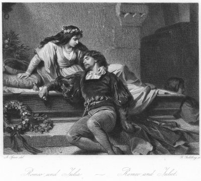 Scène de Roméo et Juliette - August Spiess