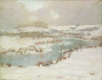 Un Ruisseau en Hiver - August Vincent Tack