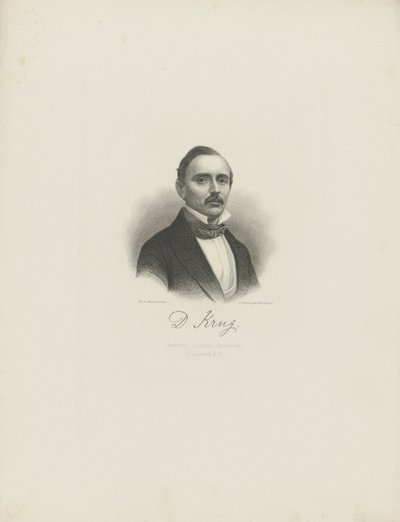 Portrait du pianiste et compositeur Diederich Krug 1821-1880, vers 1850 - August Weger